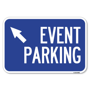 Event Parking (Up Left Arrow Symbol)