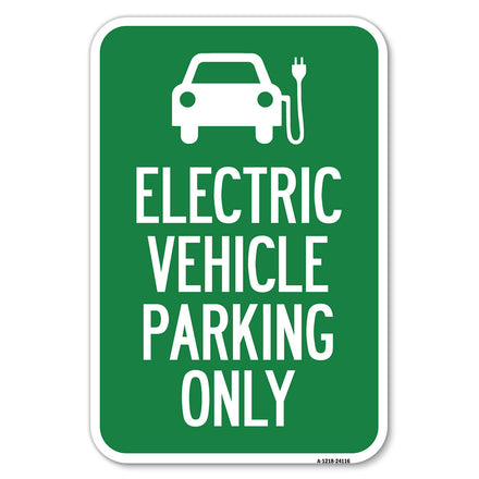 Electric Vehicle Parking Only (With Graphic)