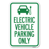 Electric Vehicle Parking Only (With Graphic)