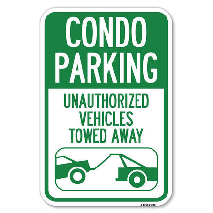 Condo Parking - Unauthorized Vehicles Towed Away (With Car Tow Graphic)