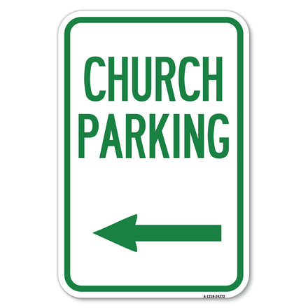 Church Parking (With Left Arrow)