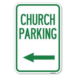 Church Parking (With Left Arrow)