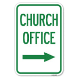 Church Office (With Right Arrow)