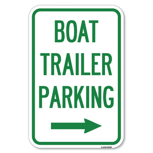 Boat Trailer Parking (With Right Arrow Symbol)