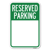 Blank Reserved Parking