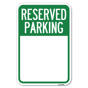 Blank Reserved Parking