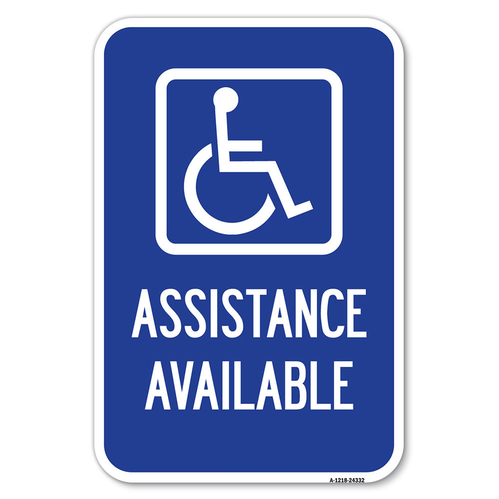 Assistance Available with Handicap Symbol