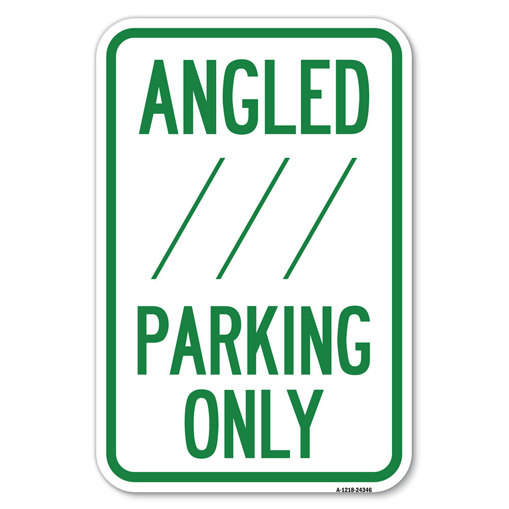 Angle Parking Only (With Bidirectional Arrow) 1