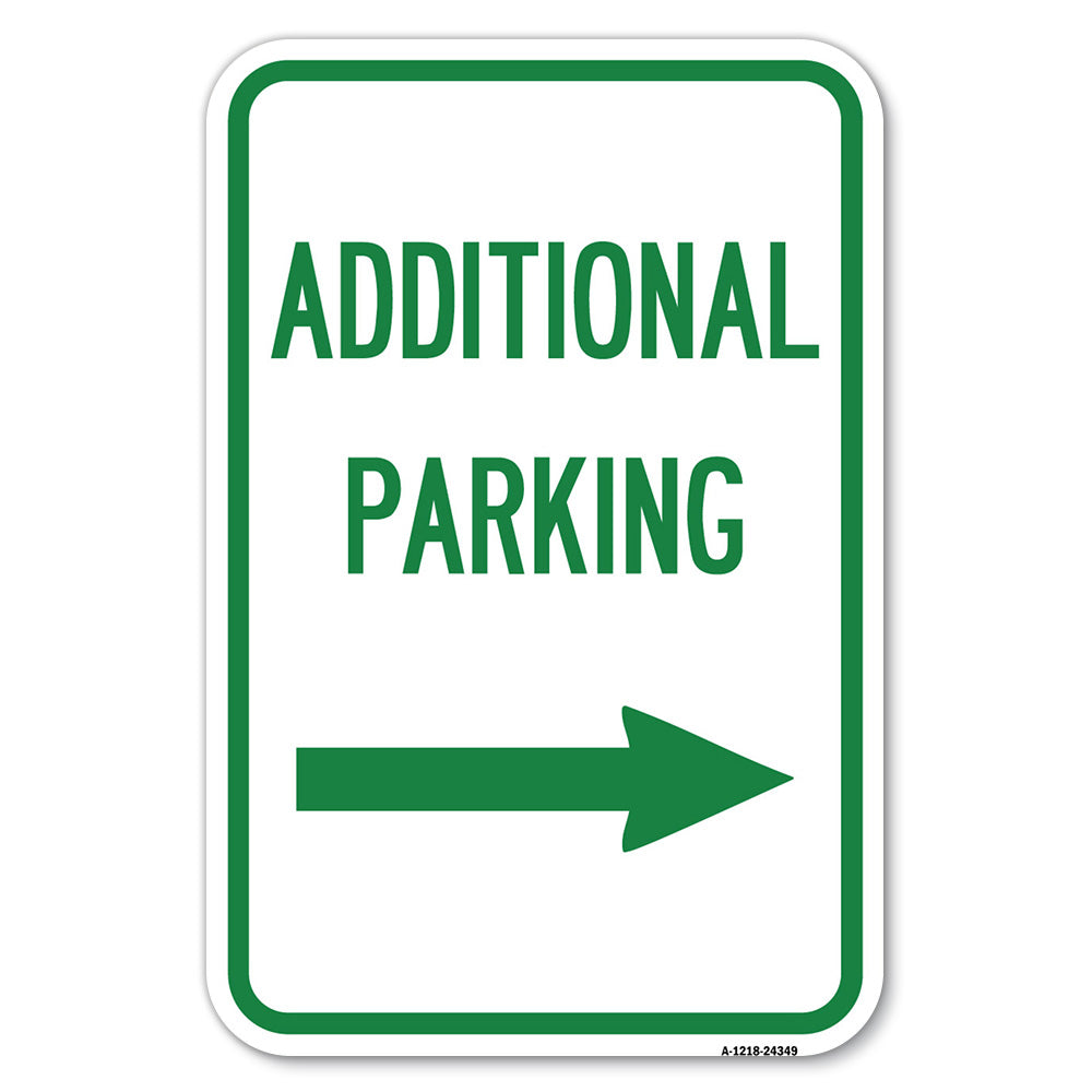 Additional Parking Sign (Right Arrow)