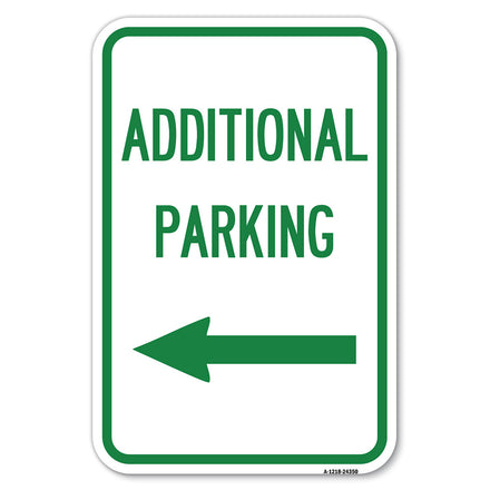 Additional Parking Sign (Left Arrow)