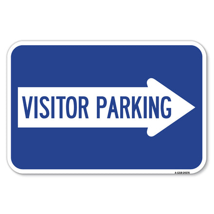 Visitor Parking (With Right Arrow)