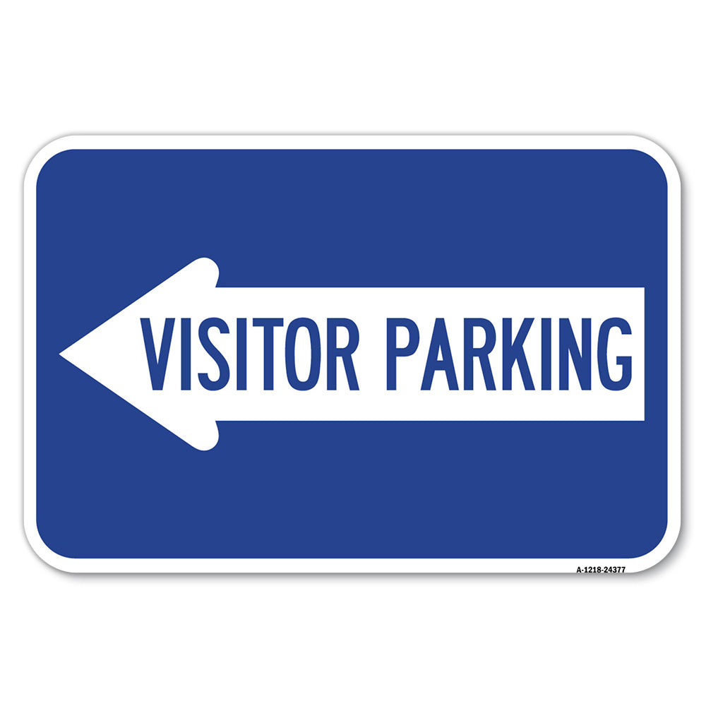 Visitor Parking (With Left Arrow)