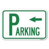 Parking with Arrow Pointing Left