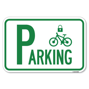 Parking (With Cycle and Lock Symbol)