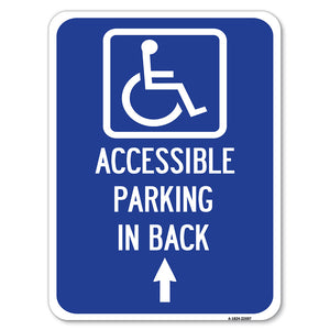 With NY - Approved Isa Symbol Accessible Parking on Up Arrow (With Graphic)