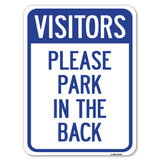 Visitors, Please Park in the Back