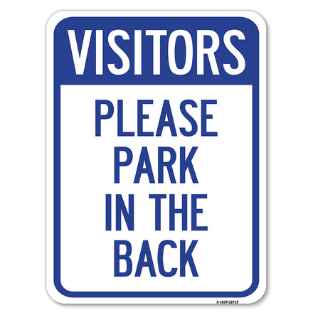 Visitors, Please Park in the Back