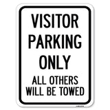 Visitor Parking Only, All Others Will Be Towed