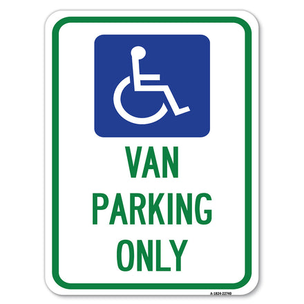 Van Parking Only (With Handicap Symbol)