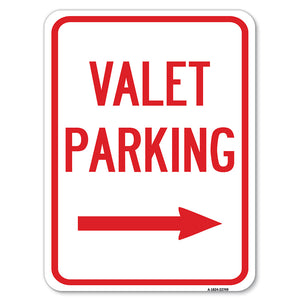 Valet Parking with Right Arrow