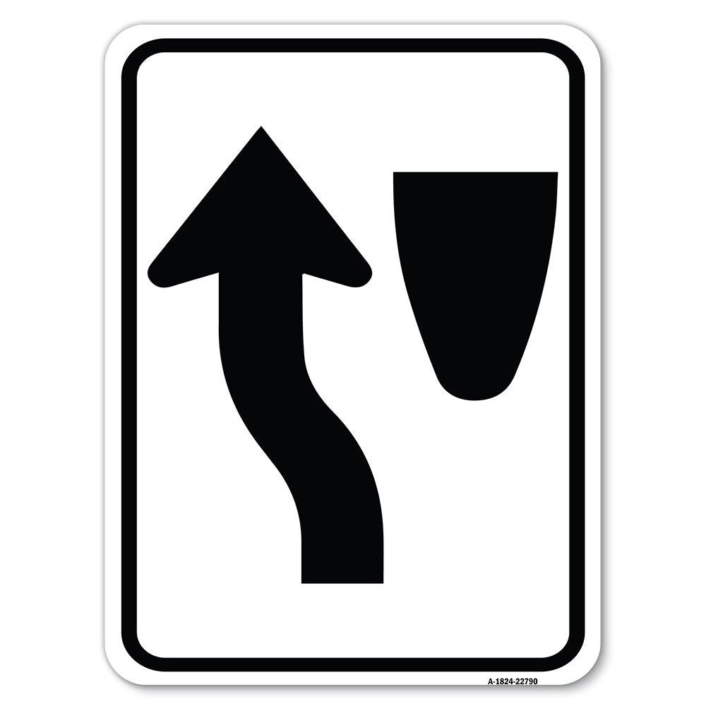 Traffic Sign Keep Left Symbol