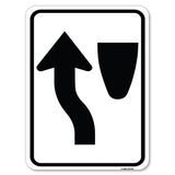 Traffic Sign Keep Left Symbol