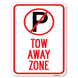 Tow Away Zone (No Parking Symbol)