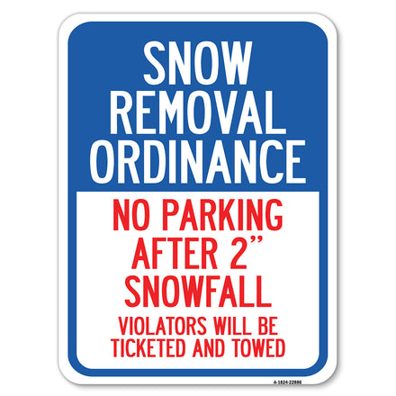 Snow Removal Ordinance - No Parking After 2 Snowfall