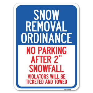 Snow Removal Ordinance - No Parking After 2 Snowfall