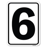 Sign with Number 6
