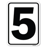 Sign with Number 5