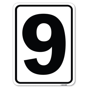 Sign with Number '9