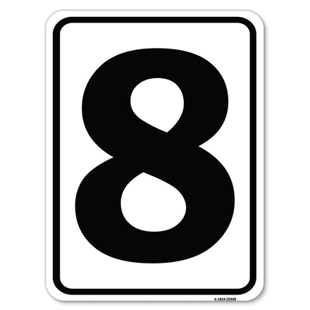 Sign with Number '8