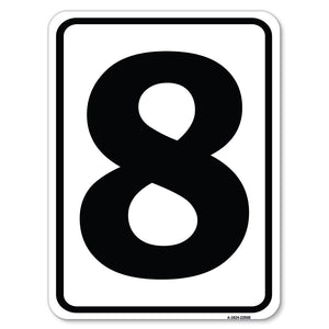 Sign with Number '8