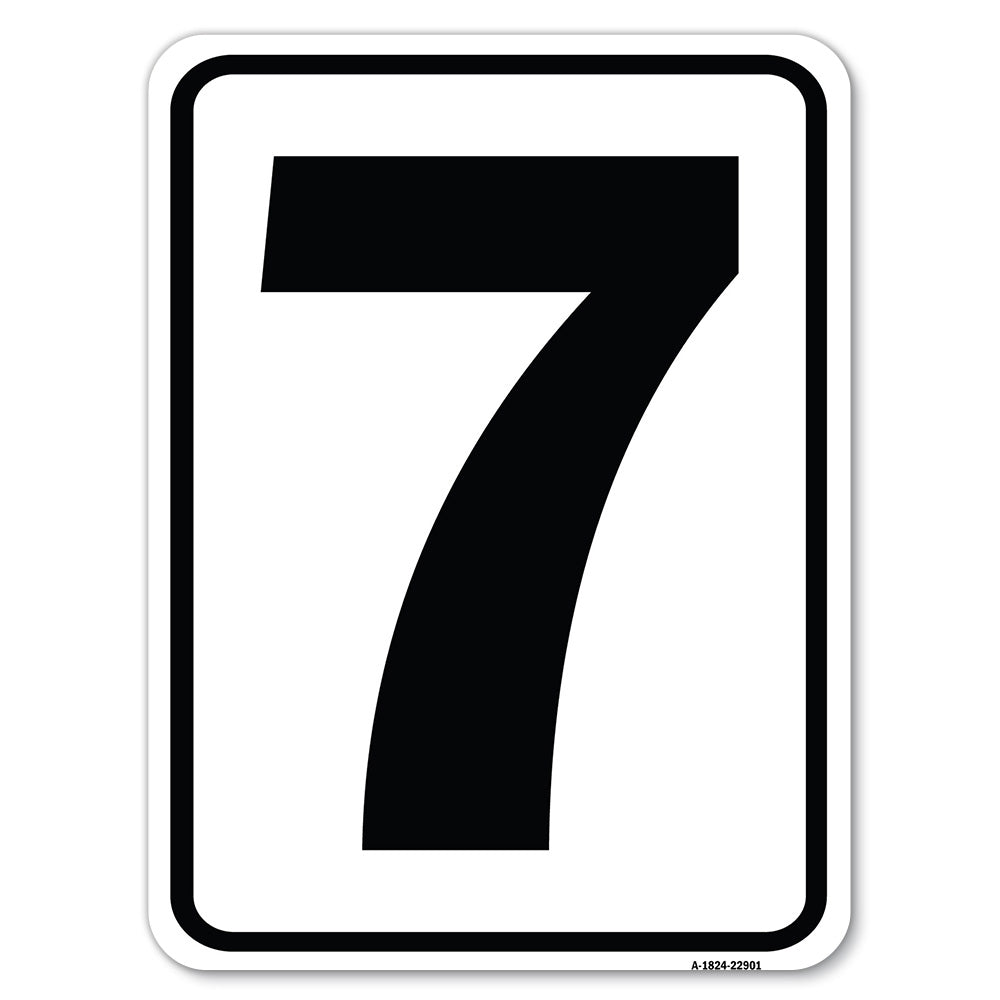 Sign with Number '7