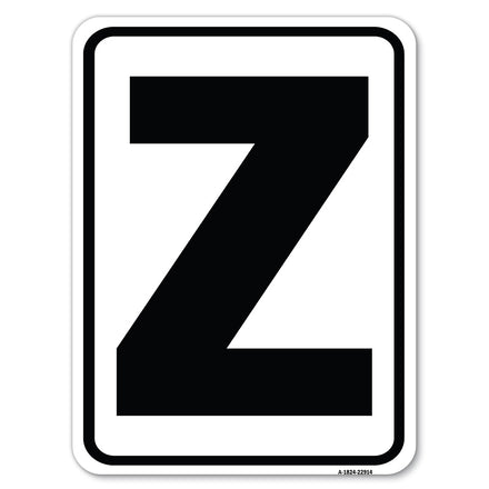 Sign with Letter Z