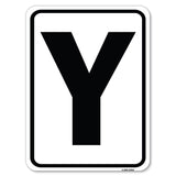Sign with Letter Y