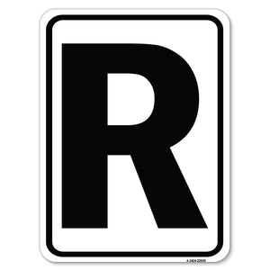 Sign with Letter R