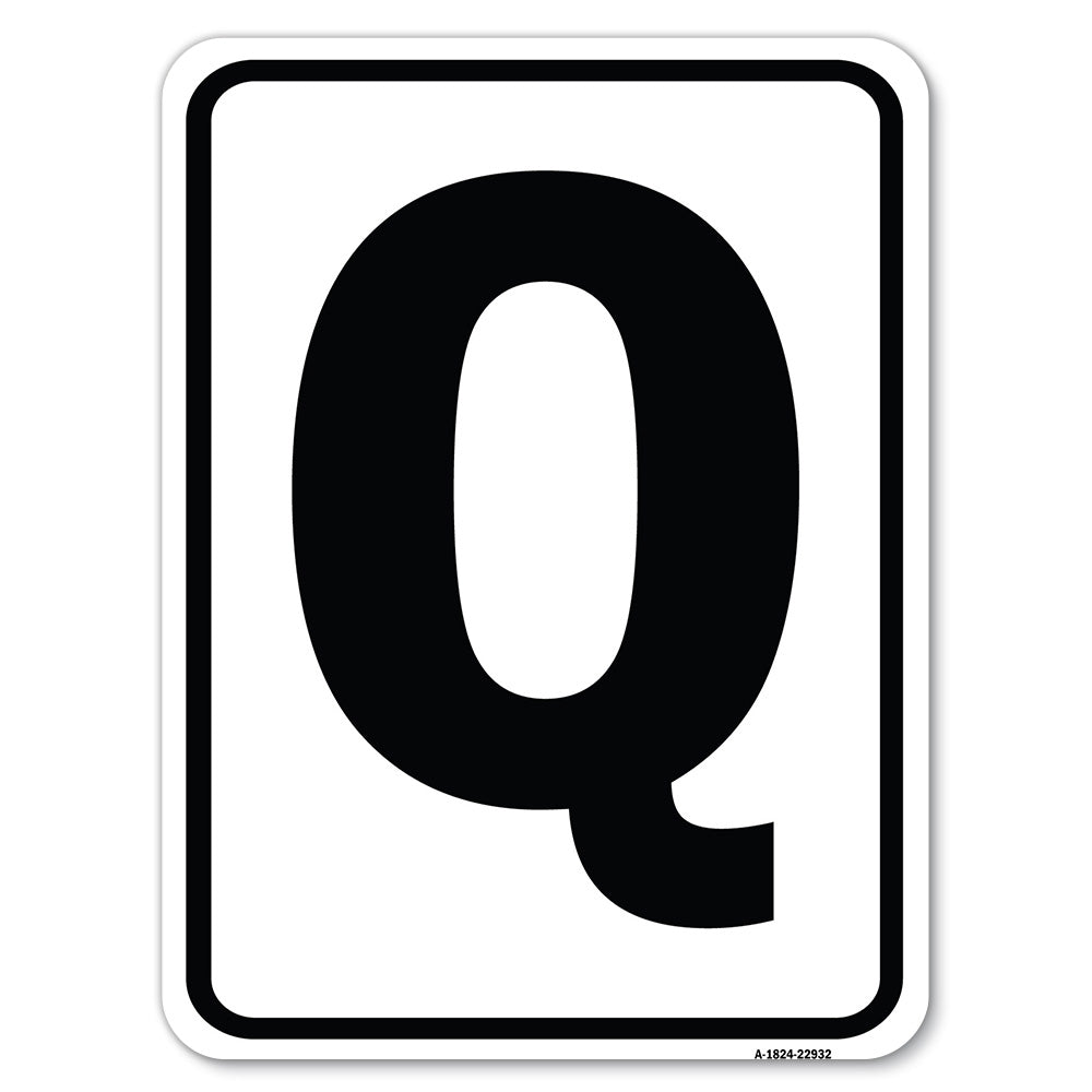 Sign with Letter Q