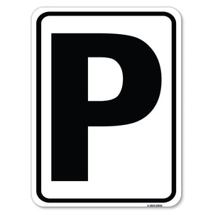 Sign with Letter P