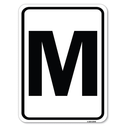 Sign with Letter M