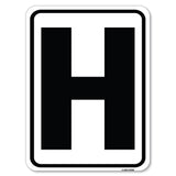 Sign with Letter H