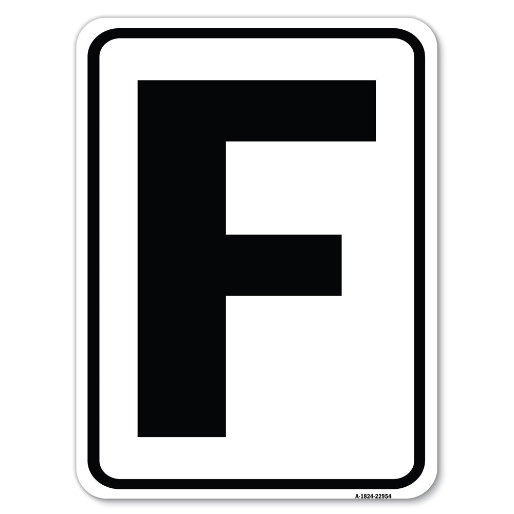 Sign with Letter F