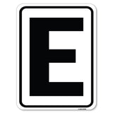 Sign with Letter E