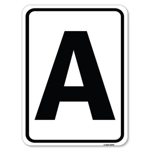 Sign with Letter A