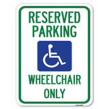 Reserved Parking Wheelchair Only (With Graphic)