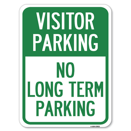 Reserved Parking Sign Visitor Parking No Long-Term Parking