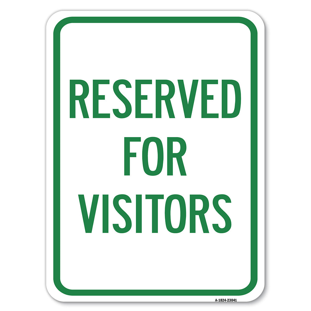Reserved Parking Sign Reserved Parking for Visitors