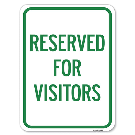Reserved Parking Sign Reserved Parking for Visitors