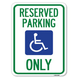 Reserved Parking Only (With Handicapped Symbol)